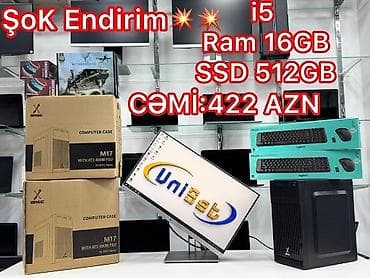 core i5 12400f: Masaüstü kompüter Şəhər: Bakı Çatdırılma?: Bəli UniSet Electronic🏪 — 1