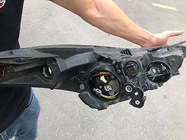 elantra difüzör: Sol, Yaxın və uzaq vuran işıqlar Hyundai, 2013 il, Orijinal, ABŞ, İşlənmiş — 4
