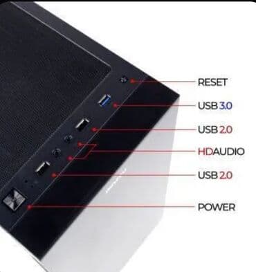 kalonka dinamik satisi: Ginzzu CL190 kompüter korpusu. - Format: ATX/Micro‑ATX/mini‑ITX — 3