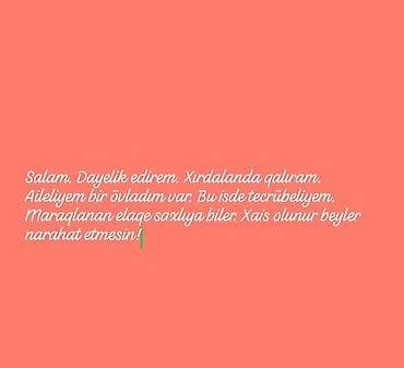 günel memmedova kimya: Dayəlik xidməti - Xırdalandada yaşayıram. - Ailəliyəm, bir övladım — 1