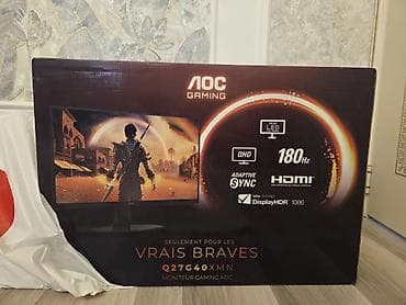 yeni noutbuklar: AOC Gaming Q27G40XMN – 27" 🖥️ Yeni Mini-LED 2K 180Hz monitor satılır! — 3