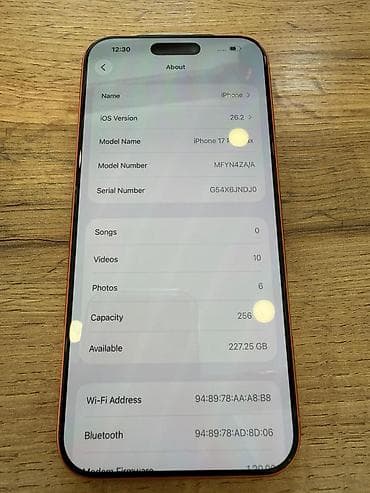samsung core prime: IPhone 17 Pro Max, 256 ГБ, Оранжевый — 6