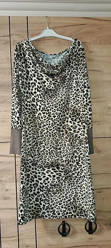 Leopar naxışlı qadın donu ölçü-40 - Model: düz kəsimli, rahat siluet