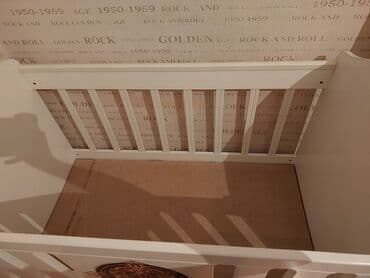 цветы апа: Oğlan üçün, İşlənmiş, Beşik, Matras ilə, Yellənmə mexanizm ilə — 4