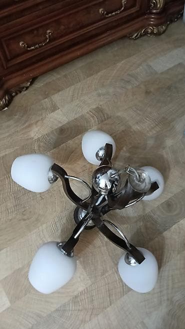 suse balon: Çılçıraq, 6 lampa, Şüşə — 3