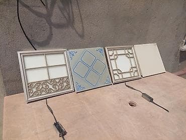 asma unitazlar: Dekorativ LED tavan panelləri – 4 ədəd (kvadrat) - Ölçü: təxmini 12 — 1