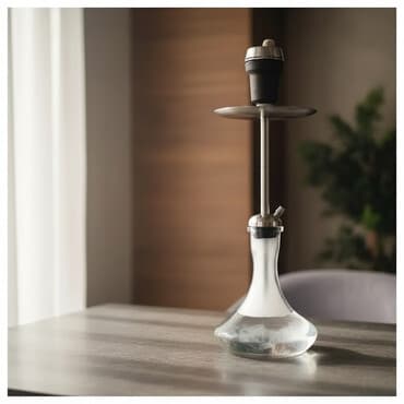 iqos iluma i: Şüşə kolba və paslanmayan poladdan magistral borulu nargilə dəsti. - — 1