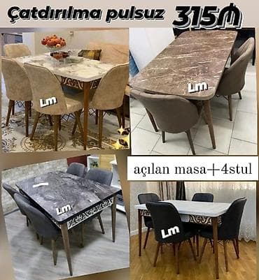 *Masa dəsti* 💥 _🇹🇷 *TÜRK FABRİKA🇹🇷*_ _*ENDİRİMLƏ*_ : *315₼* 💃🏻 Yeni — 1