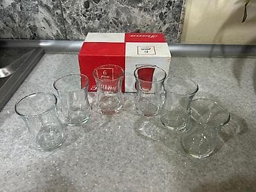 boks armudu: Armudu stəkanlar, Şüşə, 6 ədədli dəst — 4