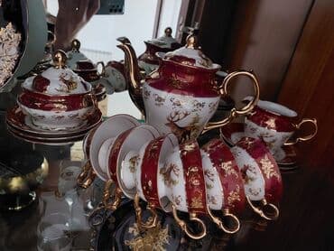 cay dasi satisi: Çay dəsti, rəng - Bənövşəyi — 2