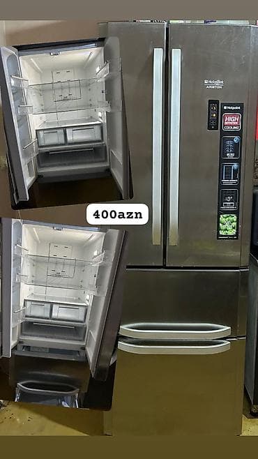 4 qapılı Hotpoint Ariston Soyuducu Satılır, rəng - Gümüşü