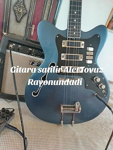Спорт и хобби: Elektrik gitara və avadanlıq dəsti. - Korpus: yarı boş (semi-hollow) — 1
