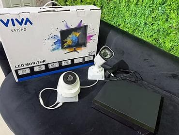 3 birinde printer: Kamera 350 azn 4 ədəd içəri, 4 ədəd çöl. 8 portli dvr 19luq monitor — 1