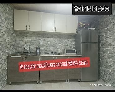 kuxna mebeller: N1 olaraq Yalniz bizde‼️ 2 metr metbex mebeli anbar qiymetine 225 AzN — 2
