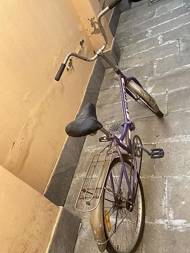 aurus bicycle: Şəhər velosipedi – ISMA, klassik çərçivə - Rəng: bənövşəyi çərçivə — 2