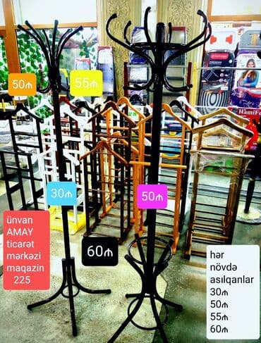 asilqan demir: Asılqan paltar asmaq üçün. şəhər içi çatırılma 5m ünvan Amay ticarət — 1