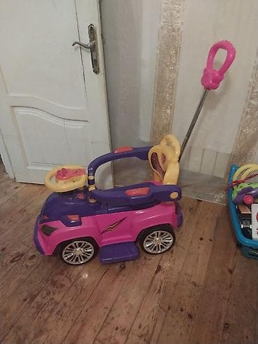 3 yaş: Uşaq üçün “Magic Car” ayaqla sürülən və valideyn tutacaqlı maşın - — 2
