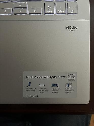 casper laptop fiyatları: ASUS Vivobook S16 (S160x seriyası) - 16 düym ekran, dar çərçivəli — 4