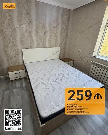 dosekceler: LA MINI – Yataq mebelləri 1) İki mərtəbəli çarpayı - Ölçülər: D 80 × — 2