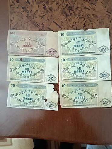 Əskinaslar: Satışda müxtəlif dövrlərə aid köhnə pullar var: ​Müstəqilliyin ilk — 4