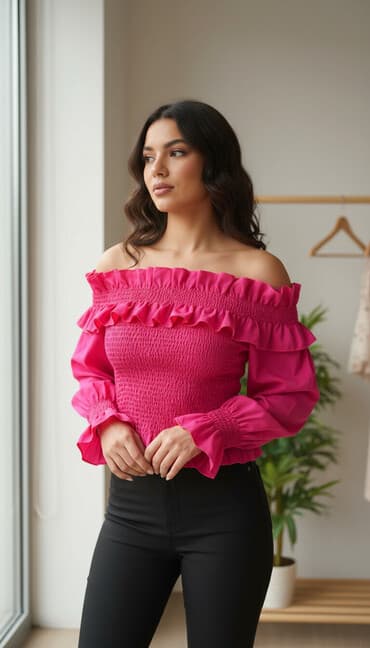 Digər qadın geyimləri: Məhsul: Qadın köynəyi/bluz Brend etiketində: ami - Rəng: parlaq — 1