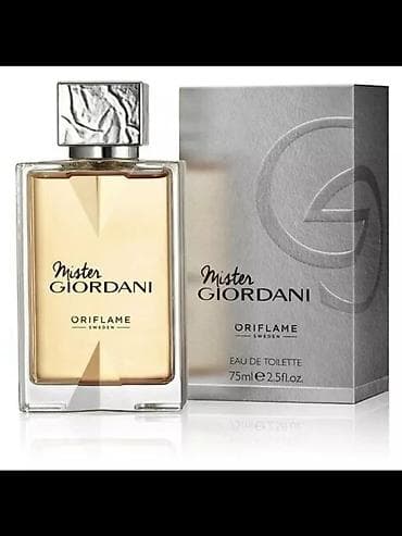 papaqlar kisi ucun: " Mister Giordani" kişi etiri 75ml. Oriflame — 1