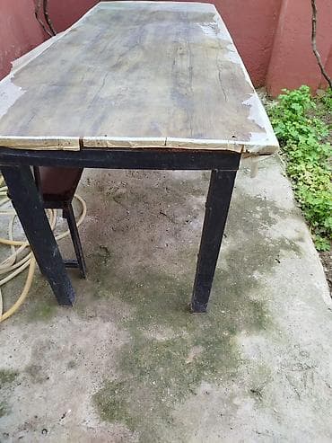 kuxna stul: İşlənmiş, Açılmayan, Kvadrat masa — 2