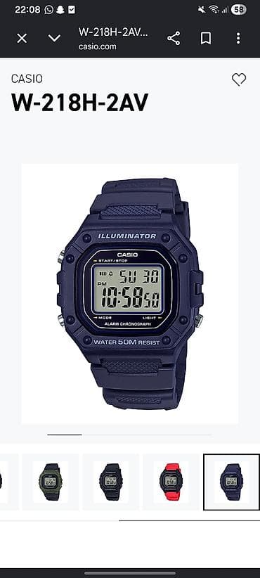 Qol saatı, Casio, rəng - Göy