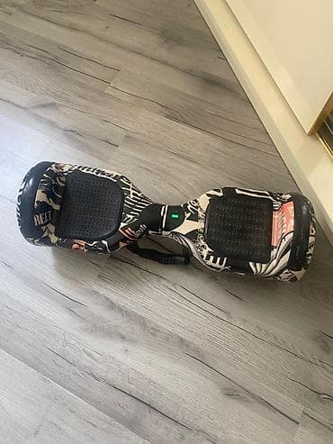 Elektrikli hoverboard (self-balans skuter) - Dizayn: Qraffiti naxışlı