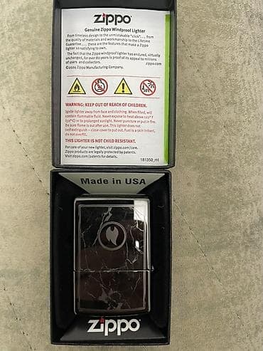 caxmaq: Zippo küləkədavamlı alışqan – Marble Flame Design (Model 46571) — 4