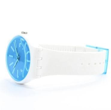 sensor saatlar: İşlənmiş, Qol saatı, Swatch, rəng - Ağ — 2