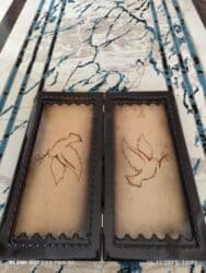 Maskalar, eynəklər: Taxta nərd dəsti - Material: bərk taxta, üstü əl oyma ornamentlərlə — 2