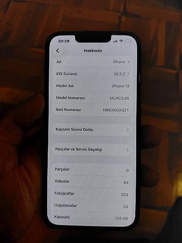iphone 11 2el: IPhone 13, 128 GB, Qara, Face ID — 6