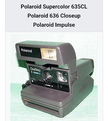 Polaroid 636 Closeup instant fotoaparat - Polaroid 600 seriyası üçün