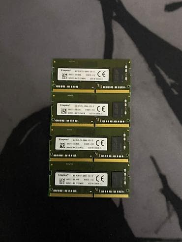 8 plas: Operativ yaddaş (RAM) Kingston, 8 GB, 3200 Mhz, DDR4, Noutbuk üçün, İşlənmiş — 2