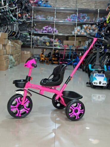 elektrikli scooter uşaq üçün: Valideyn tutacaqlı uşaq velosipedləri Müxtəlif rənglərdə Musiqili — 2