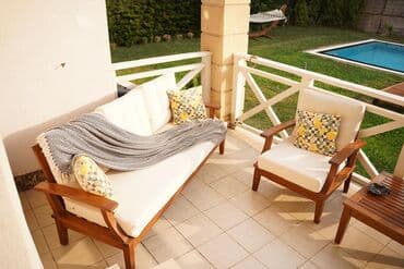 где купить гамак для дачи: Bağ üçün istirahət dəsti - 2 ədəd geniş taxta kreslo: möhkəm massiv — 6