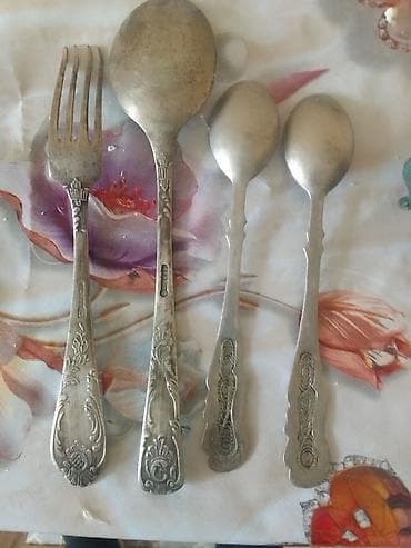 sekilleri cekmek: Məişət süfrə ləvazimatları dəsti Tərkib: - 1 ədəd stol qaşığı – — 6