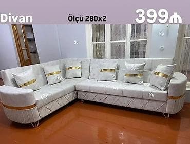 yonca toxum: Divan – künc model - Ölçü: 280 x 280 sm (şəkildə “Ölçü 280x2” qeyd — 1