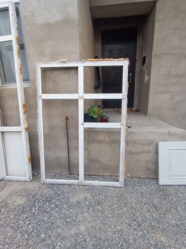 Хозтовары: Plastik pəncərə və qapı dəsti - Material: PVC profil, ağ rəng - — 1