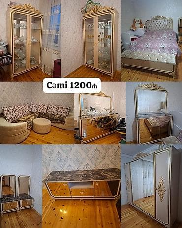 Yataq dəsti satılır+qonaq dəsti və divanı ilə birlikdə cəmi