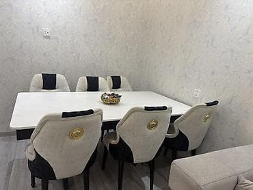 stulla: Qonaq otağı üçün, İşlənmiş, 6 stul — 2
