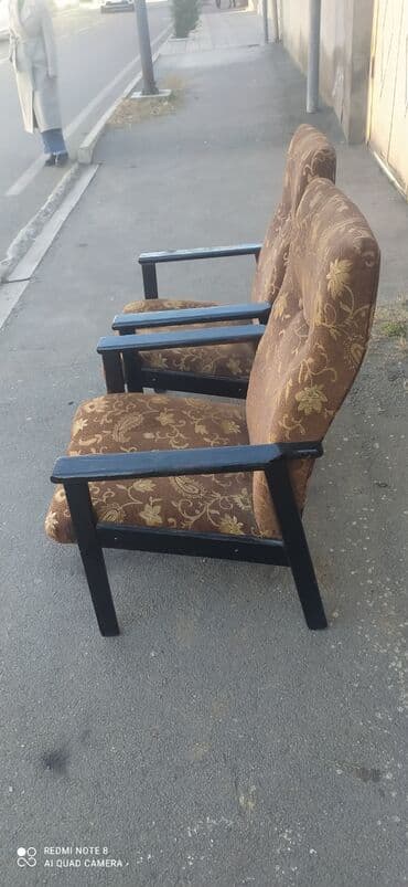 firlanan stullar: Qədimi kreslolar saqlamdi cütü — 4