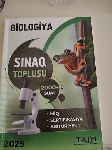 hedef kitabi: Məhsul: “Biologiya – Sınaq Toplusu” (TAİM), 2025 buraxılışı — 1