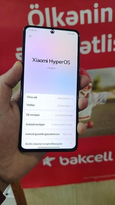 samsung a 32 128: Redmi Note 14, 256 GB, rəng - Qara — 1