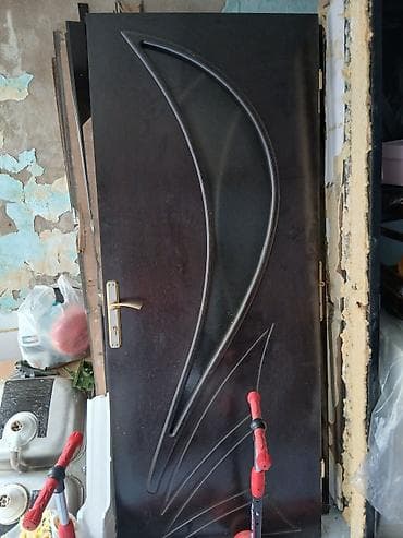 demir bocka: Metall giriş qapısı – dekorativ relyefli dizayn - Material: qalın — 8