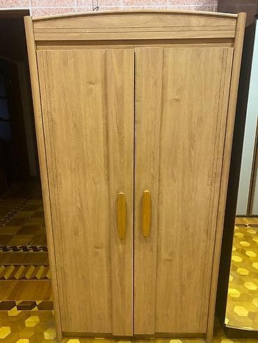 İki qapılı paltar dolabı - Material: ağac teksturalı laminat/MDFlam