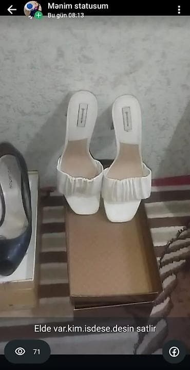 шляпа: Qadın ayaqqabıları – müxtəlif modellər - Yaşıl süet peep-toe — 2