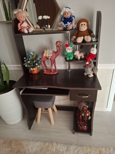 teddi ayı mətini: Böyük ölçülü boz rəngli ayı oyuncağı, yumşaq tüklü materialdan — 3