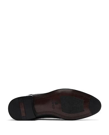 Kişi klassik dəri ayaqqabısı – qara rəng - Model: Oxford/Derby — 4